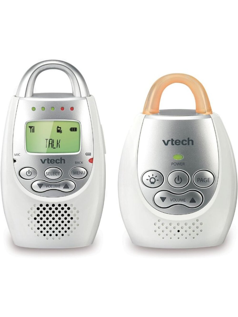 Audio Baby Monitor with 1,000 ft Range, Vibrating Alert, Talk Back & Night Light
